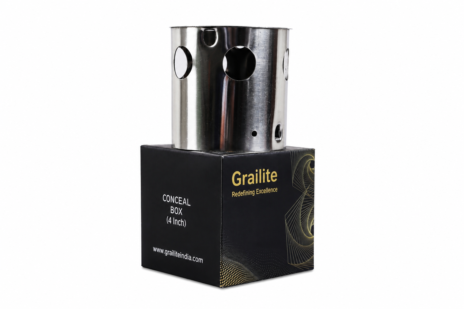 Stainless Steel Conceal Box (4 Inches) - Image 4